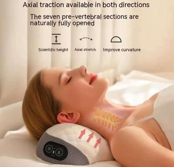 Heated Neck & Shoulder Massage Pillow – Relax and Unwind with Soothing Heat Therapy