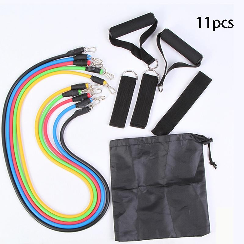 FitSwift™ 11-Piece Adjustable Resistance Band Set – Build Strength & Flexibility Anywhere