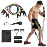 FitSwift™ 11-Piece Adjustable Resistance Band Set – Build Strength & Flexibility Anywhere